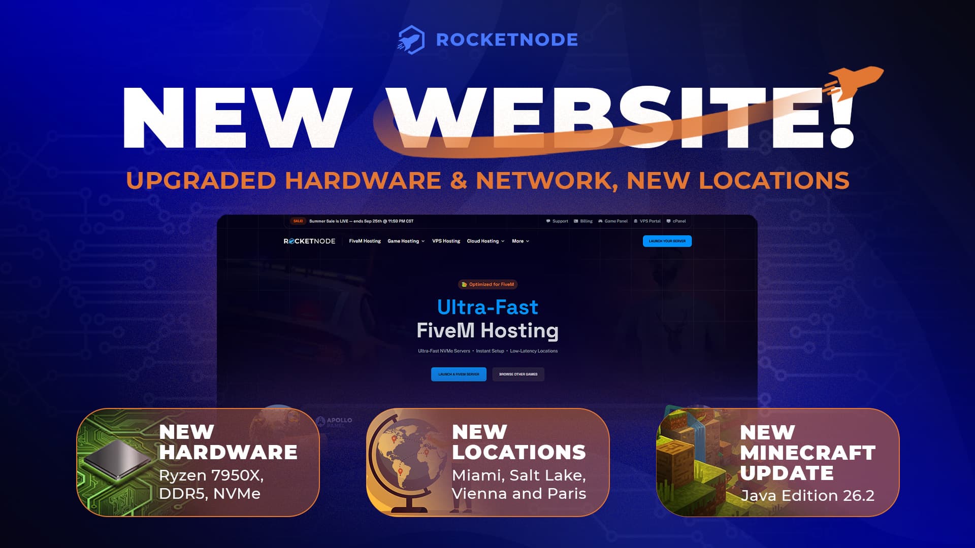 Discover RocketNode's New Updated Website With New Infrastructure And Much More
