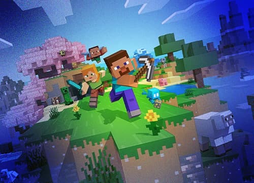 "Minecraft Multiplayer Illustration"