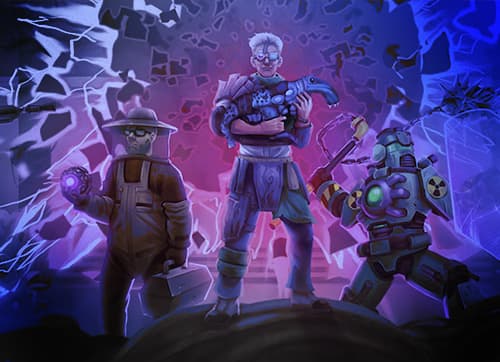 "Abiotic Factor Multiplayer Illustration"