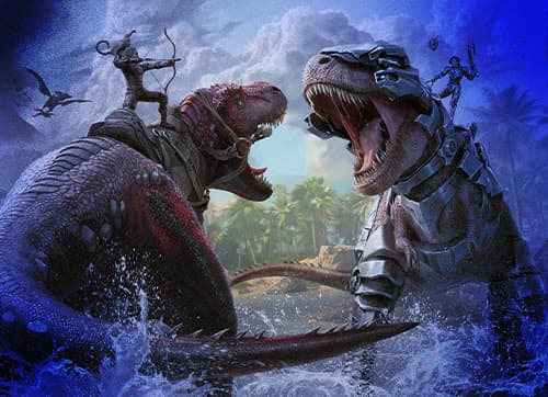"ARK: Survival Ascended Multiplayer Illustration"