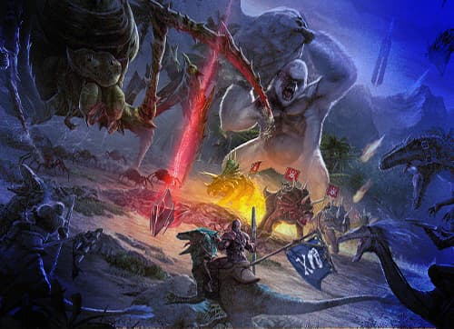 "ARK: Survival Evolved Multiplayer Illustration"