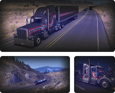 American Truck Simulator Enjoy Unlimited Control Illustration