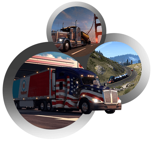 American Truck Simulator Hero Illustration