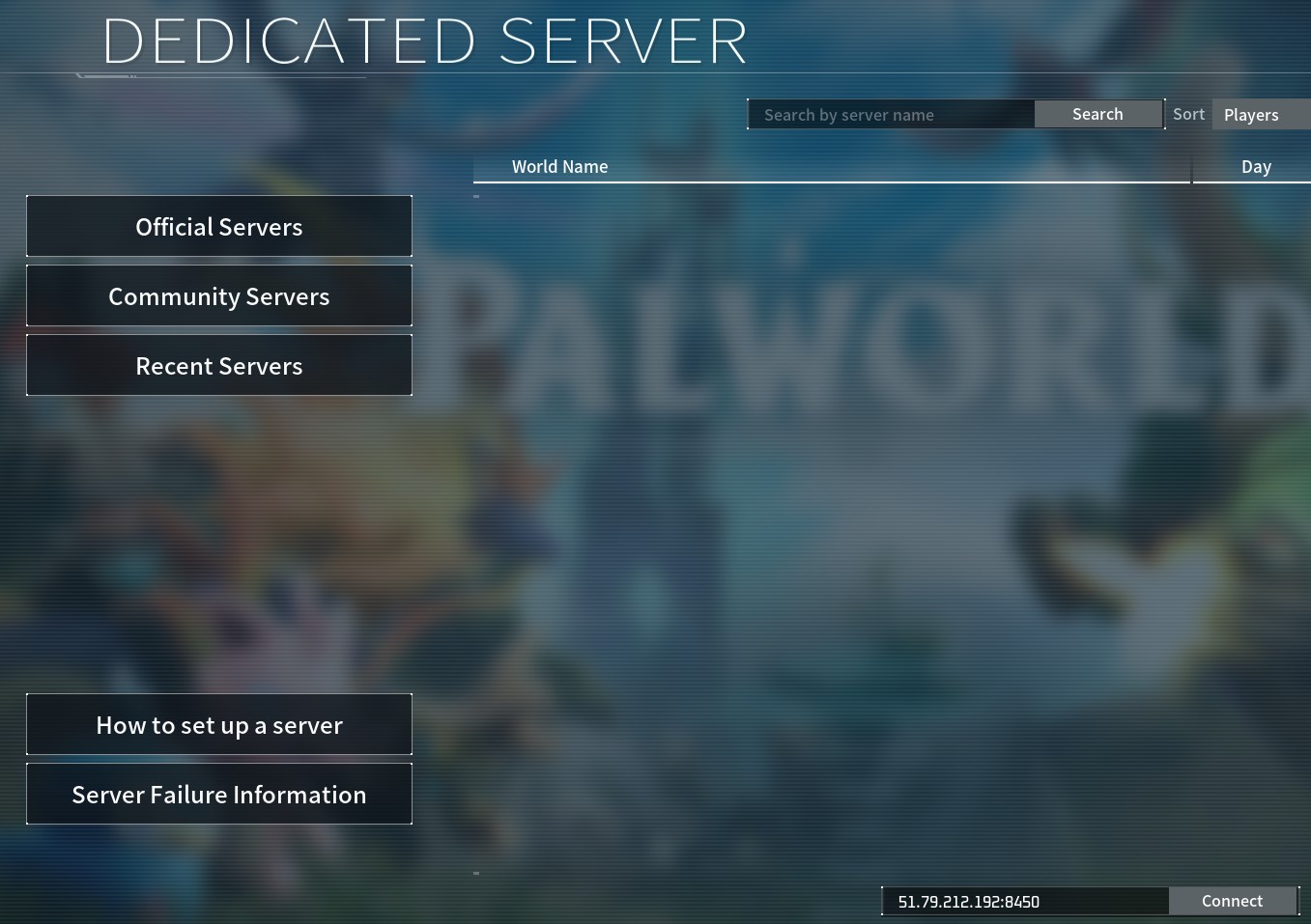 Palworld Connect