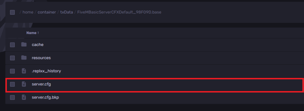 server cfg file location vehicles